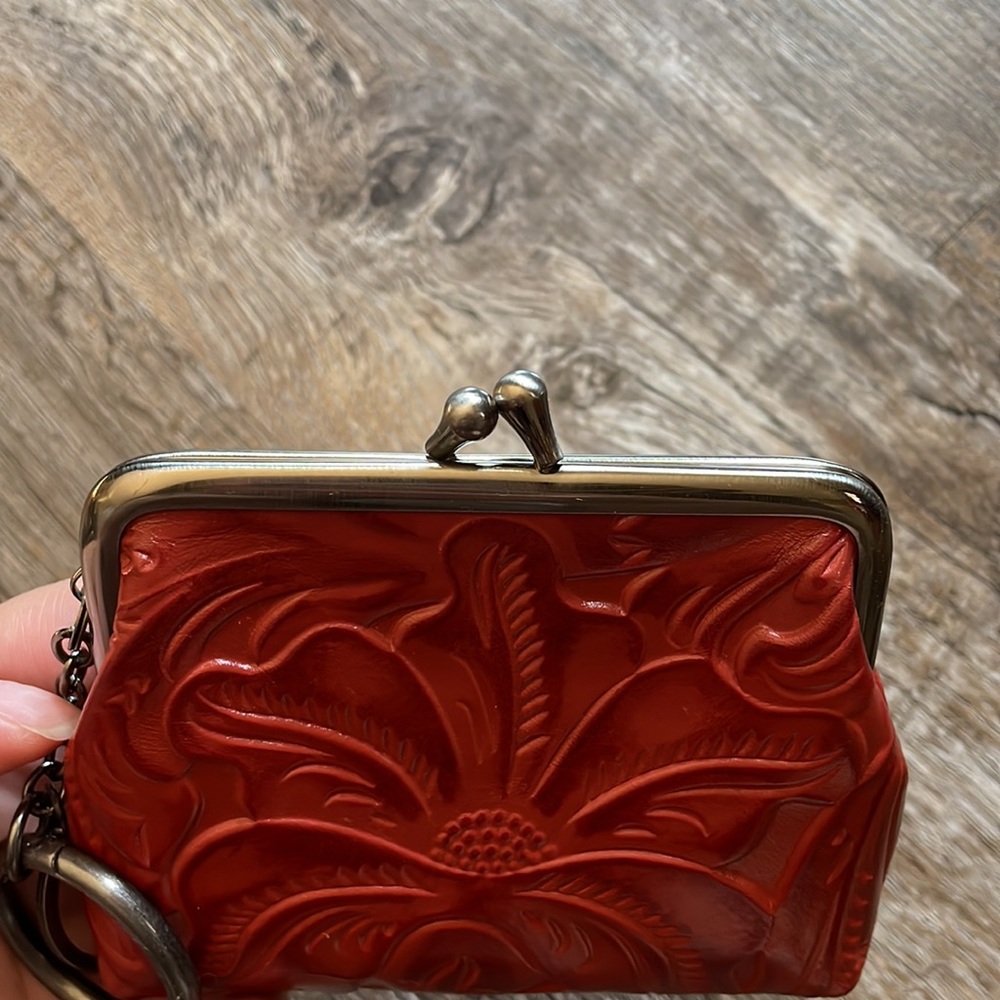 Patricia Nash Kiss Lock Coin Purse Gem